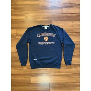 Cambridge University Official Embroidered Sweatshirt Blue Fleece Women's 2XL XXL